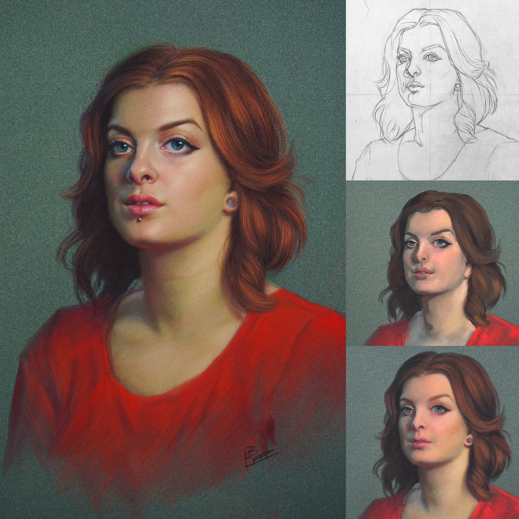 Pastel Portrait Process